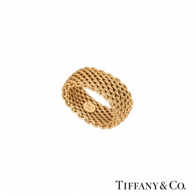 Tiffany & Co. Yellow Gold Mesh Somerset Ring Tiffany & Co. Yellow Gold Mesh Somerset Ring